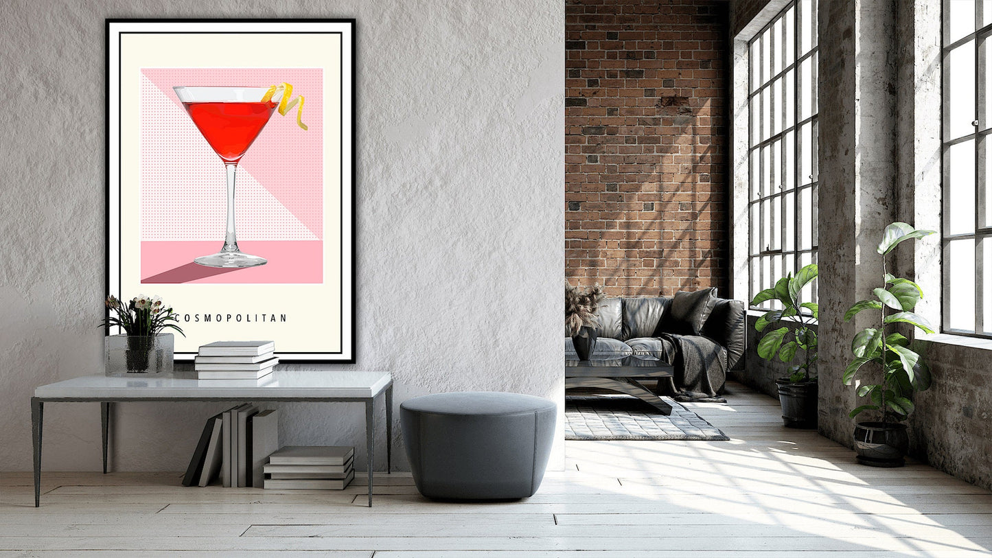 Cosmopolitan Cocktail Poster