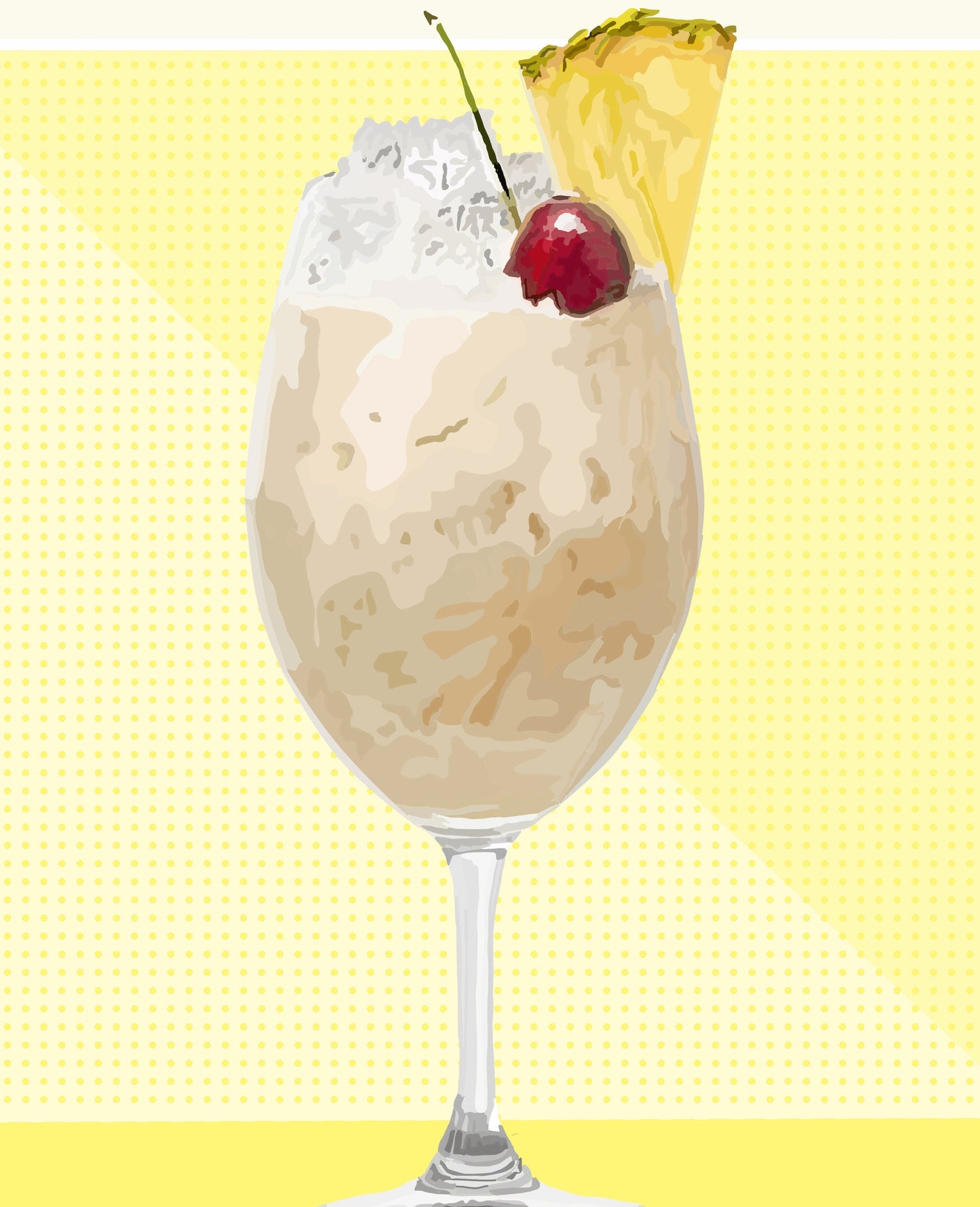 Pina Colada Cocktail Poster