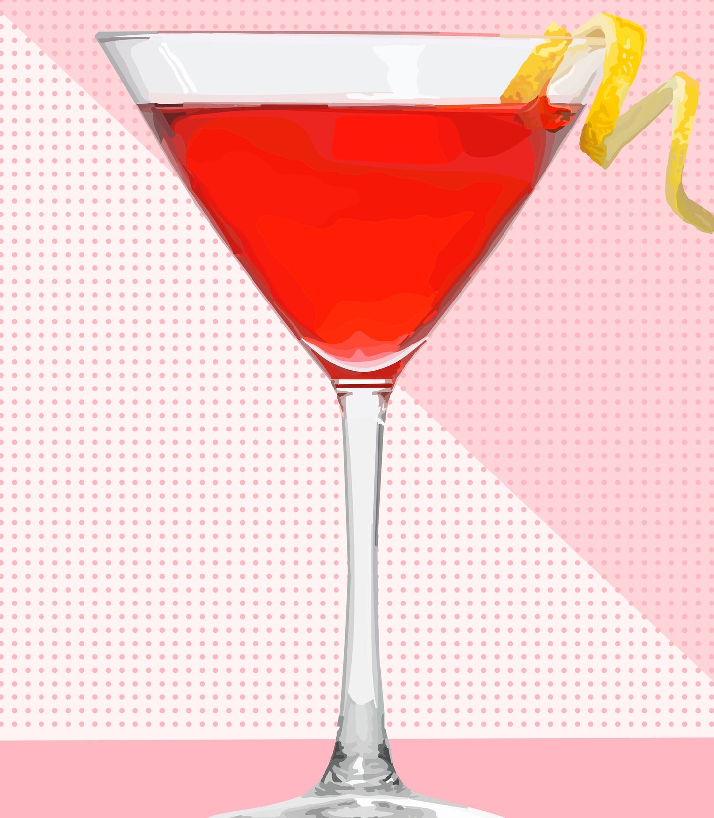 Cosmopolitan Cocktail Poster