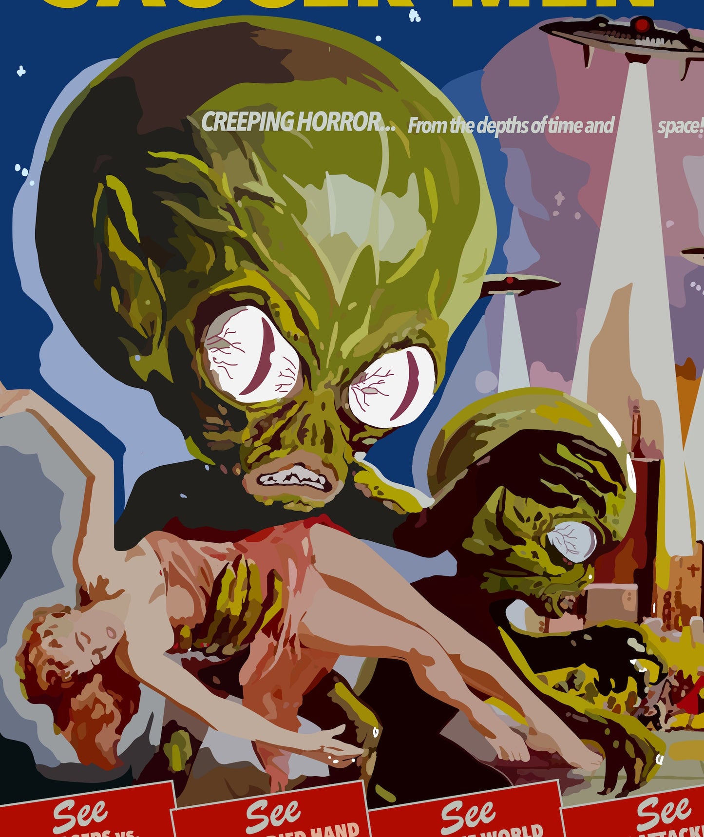 Invasion of the Saucer-Men Poster