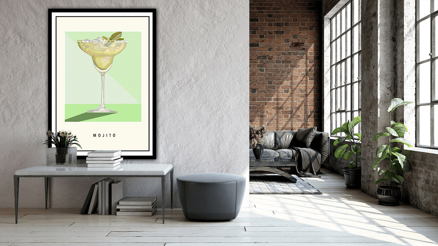 Mojito Cocktail Poster