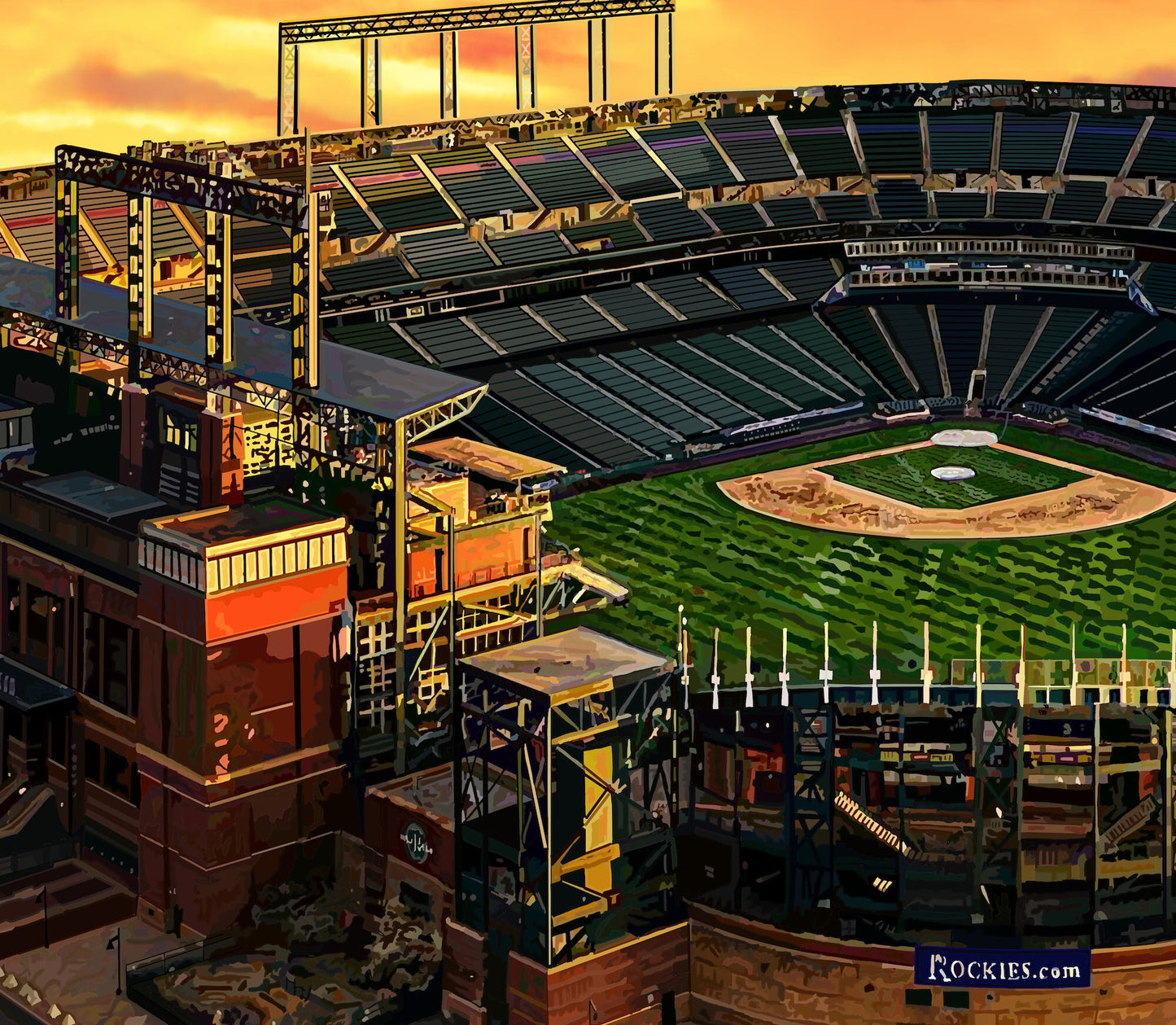 Colorado Rockies Coors Field Poster