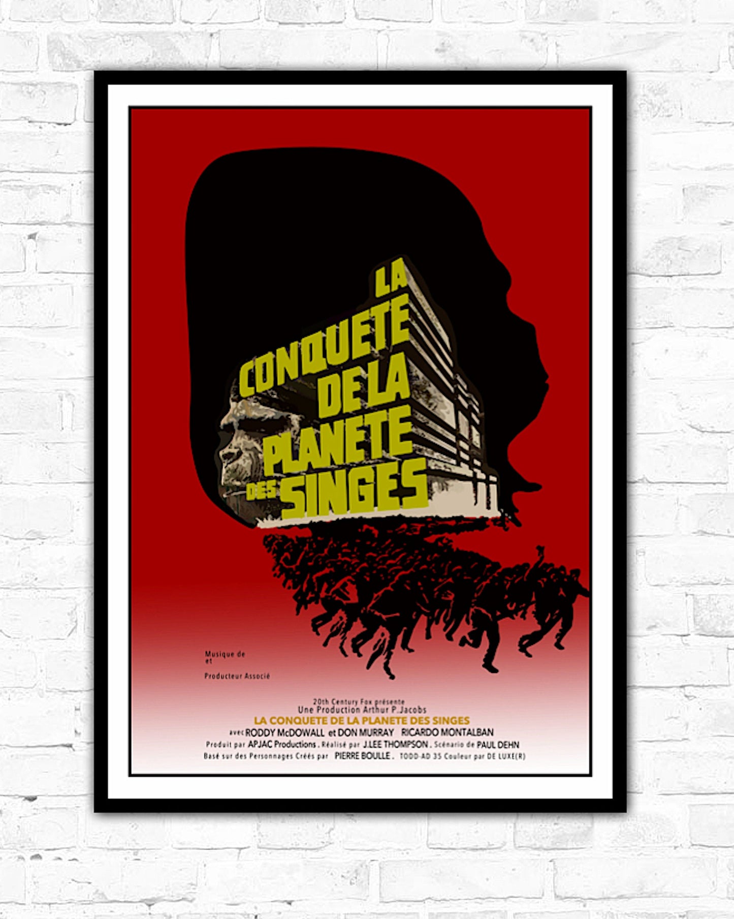 Conquest of the Planet of the Apes Poster (French)
