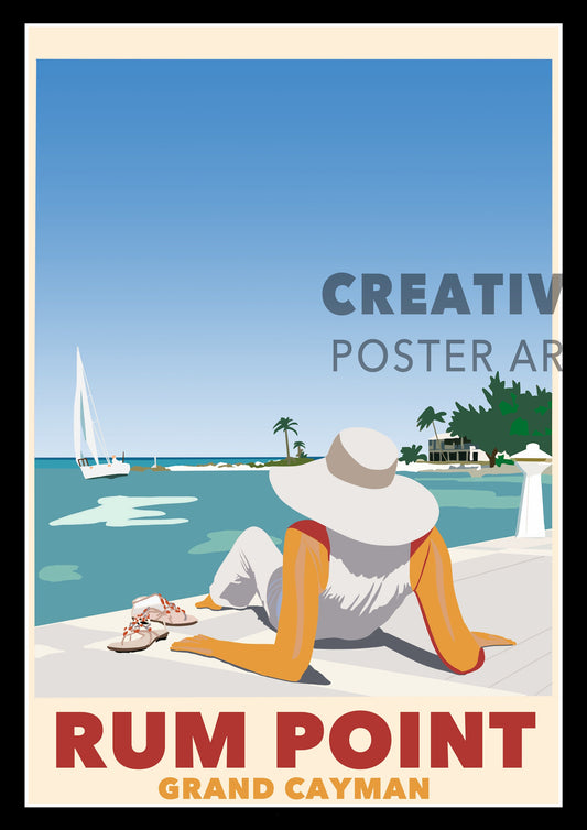 Cayman Island Poster (Rum Point)