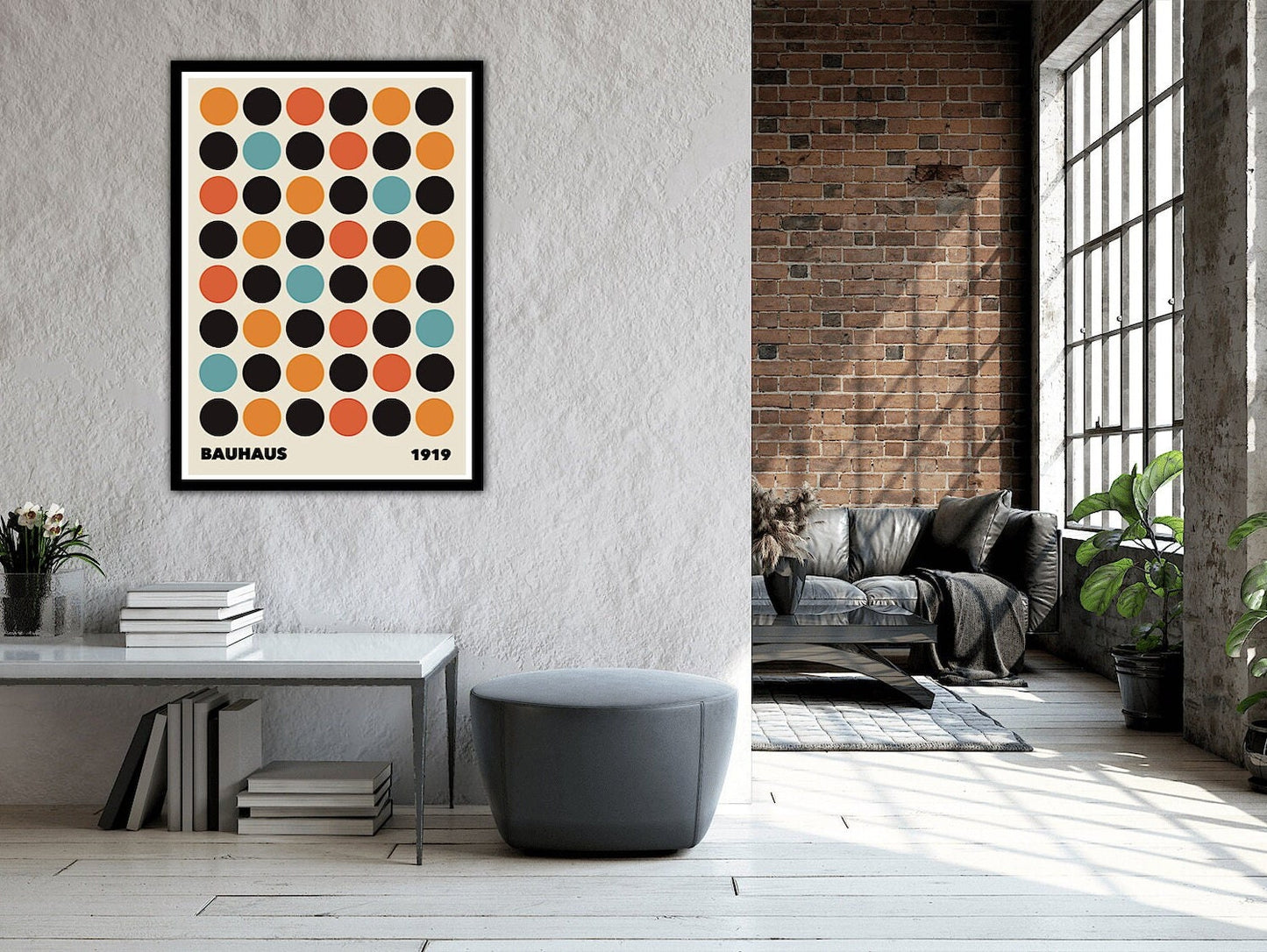 Bauhaus Circles Poster