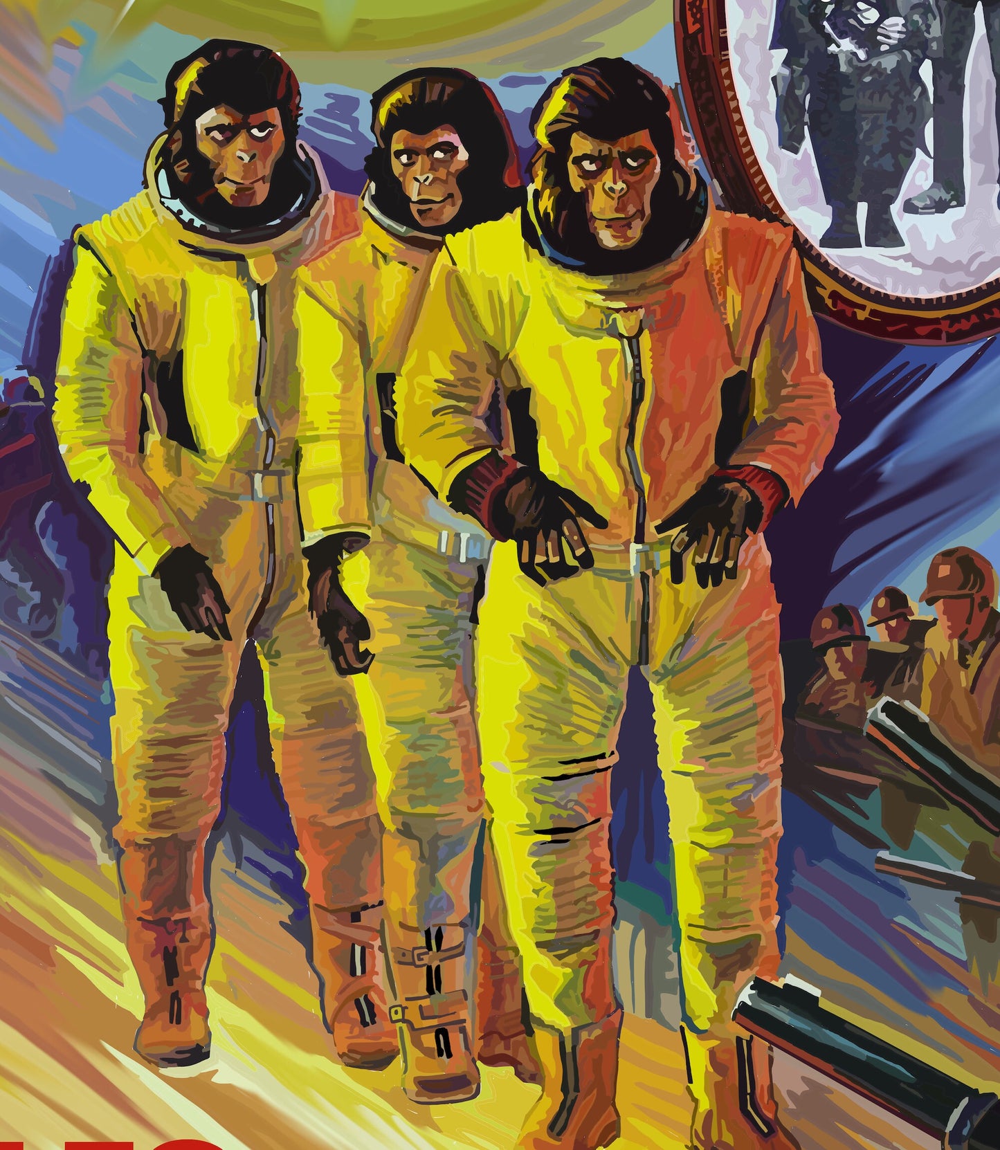 Escape from the Planet of the Apes Poster (French)
