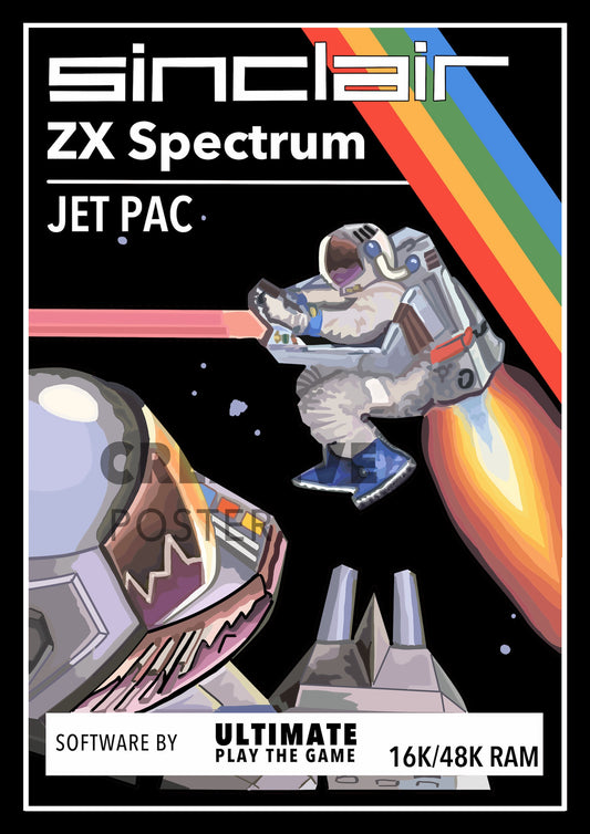 ZX Spectrum - Jetpac Poster