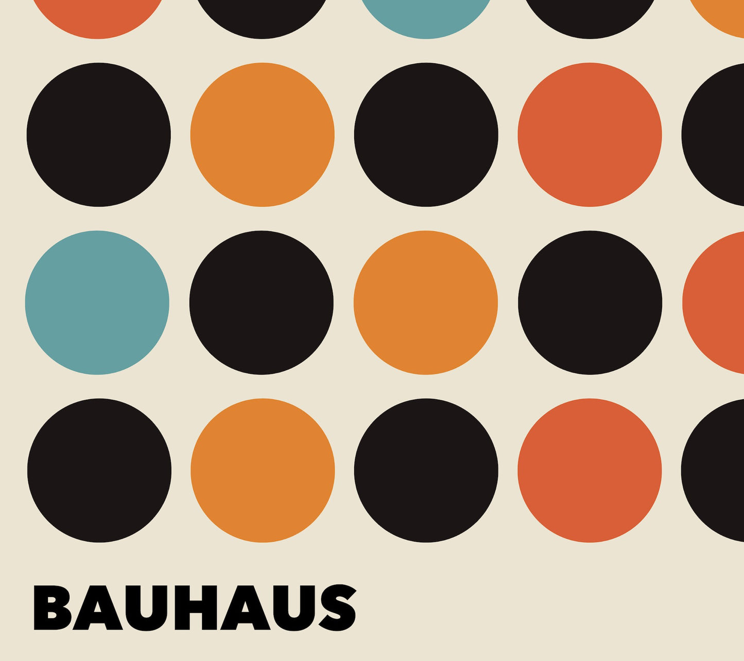 Bauhaus Circles Poster
