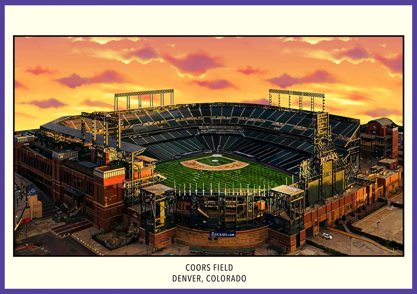 Colorado Rockies Coors Field Poster