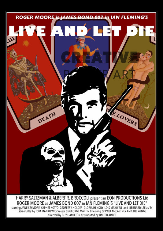 Live and Let Die - James Bond Poster