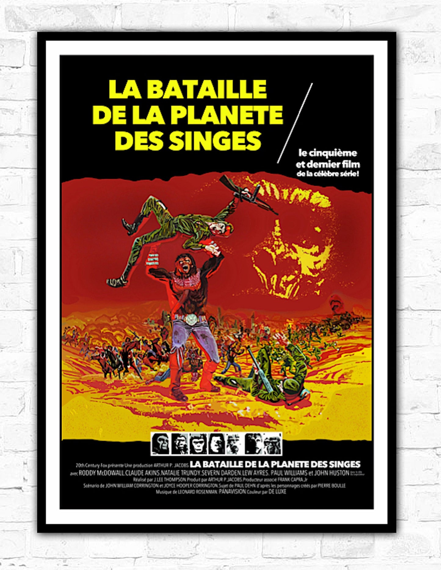 Battle for the Planet of the Apes Poster (French)