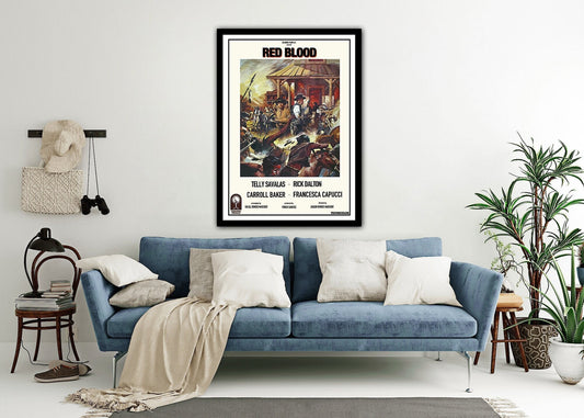 Red Blood - Rick Dalton Poster - Once Upon A Time In Hollywood