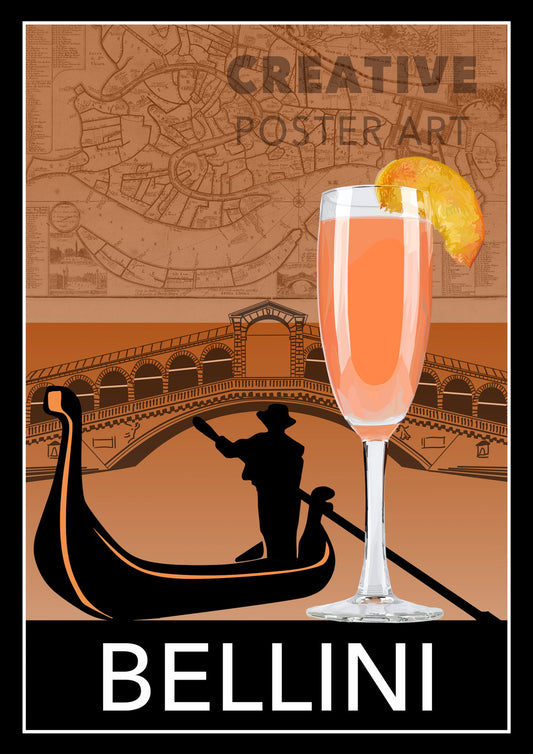 Bellini Cocktail Poster