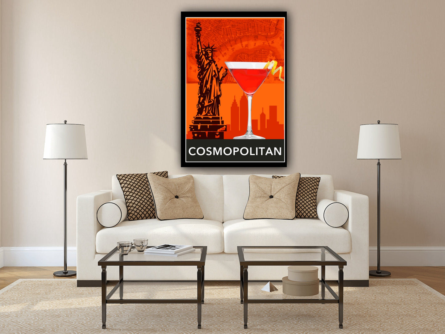 Cosmopolitan Cocktail Poster