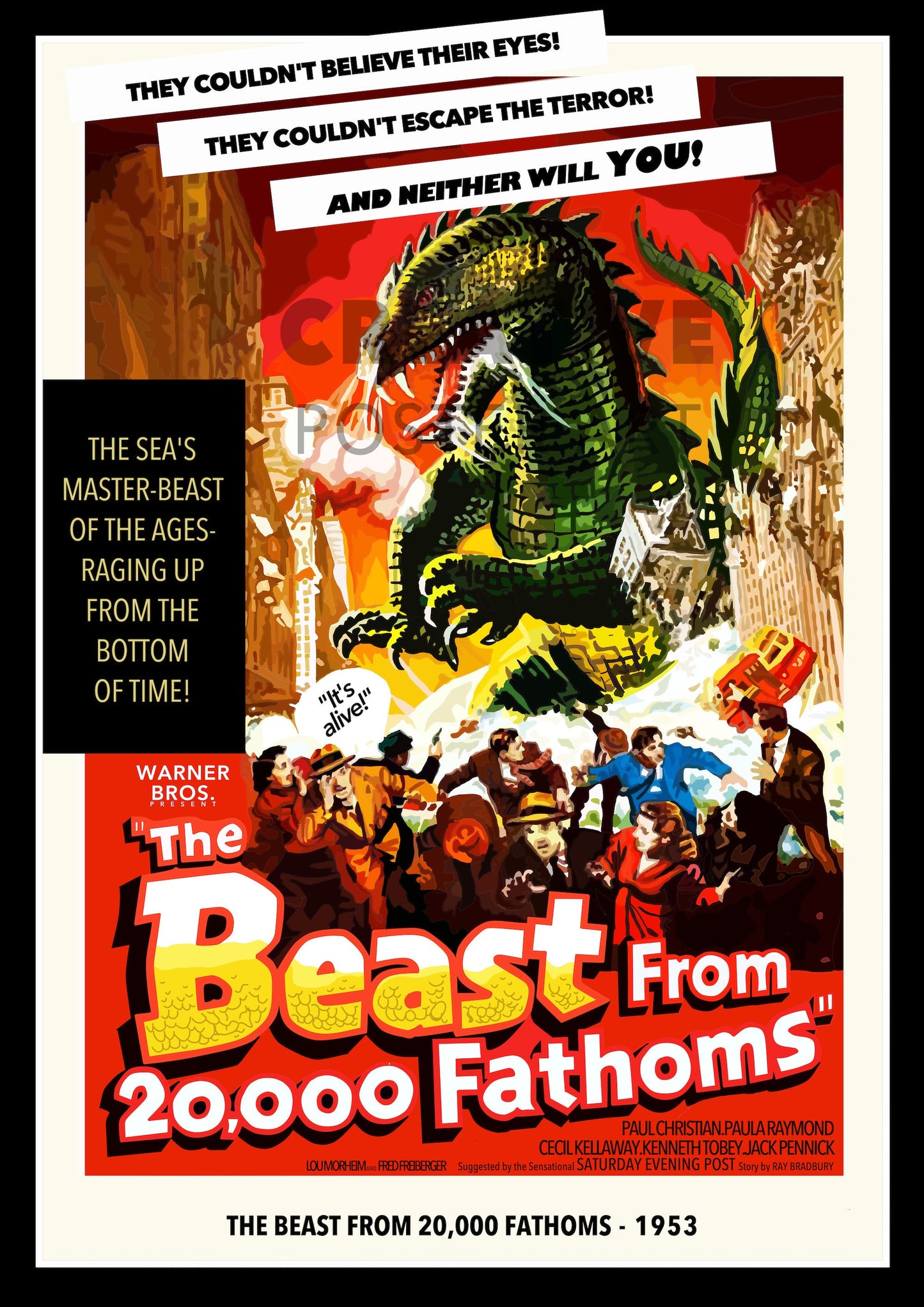 The Beast from 20,000 Fathoms Poster