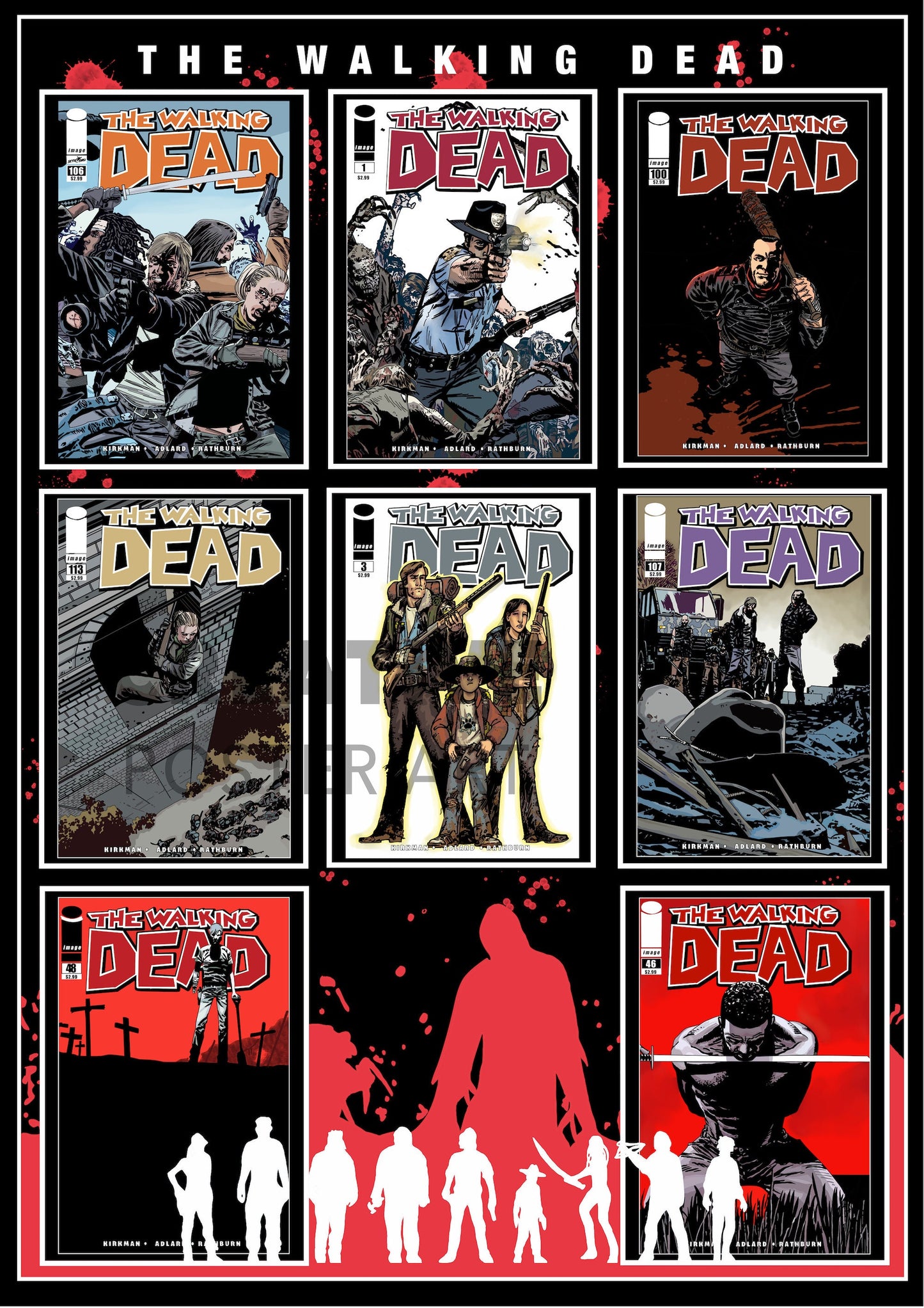 The Walking Dead Poster Collage