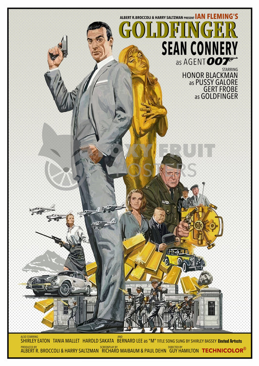 Goldfinger - James Bond Poster