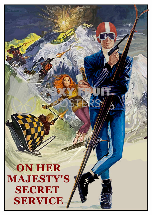 On Her Majesty's Secret Service - James Bond Poster