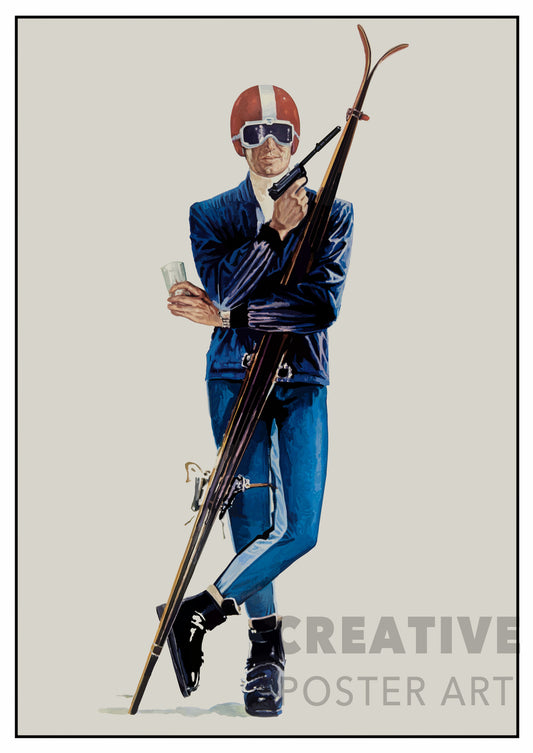 On Her Majesty's Secret Service - James Bond Poster Italian Version