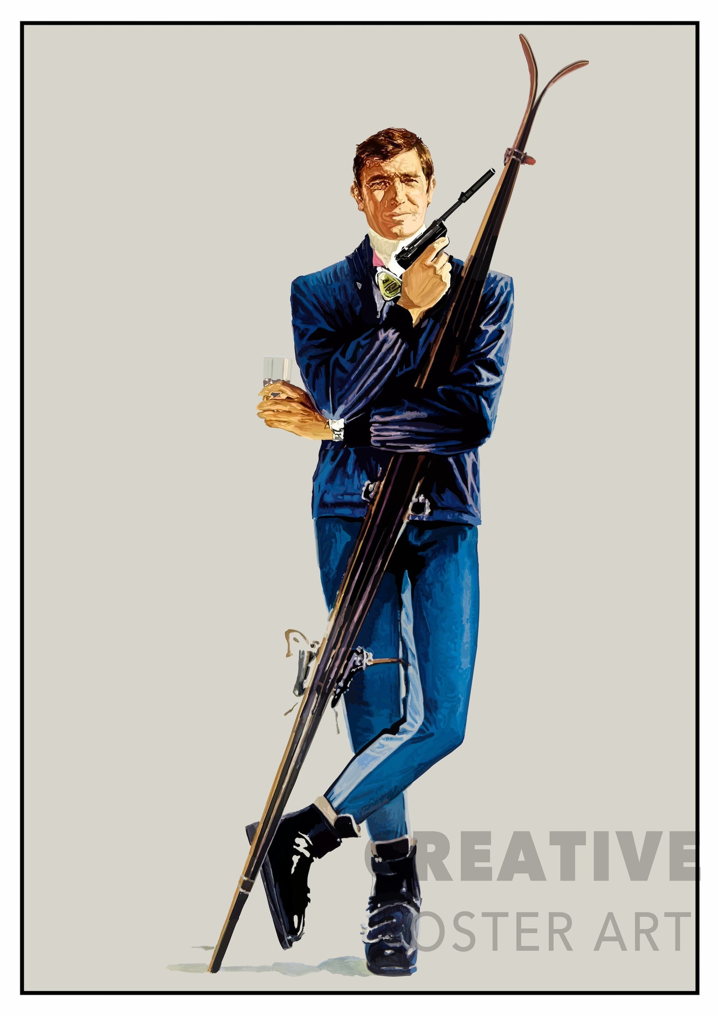 On Her Majesty's Secret Service - James Bond Poster US Version