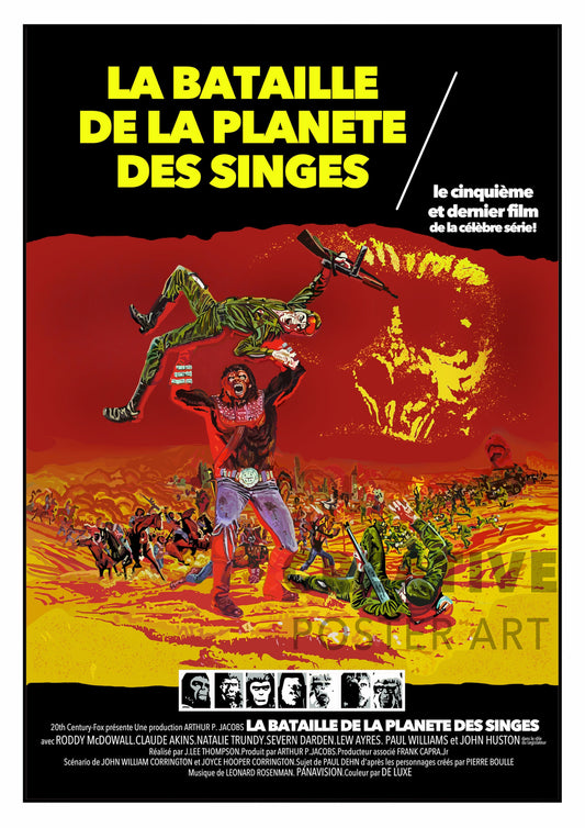 Battle for the Planet of the Apes Poster (French)