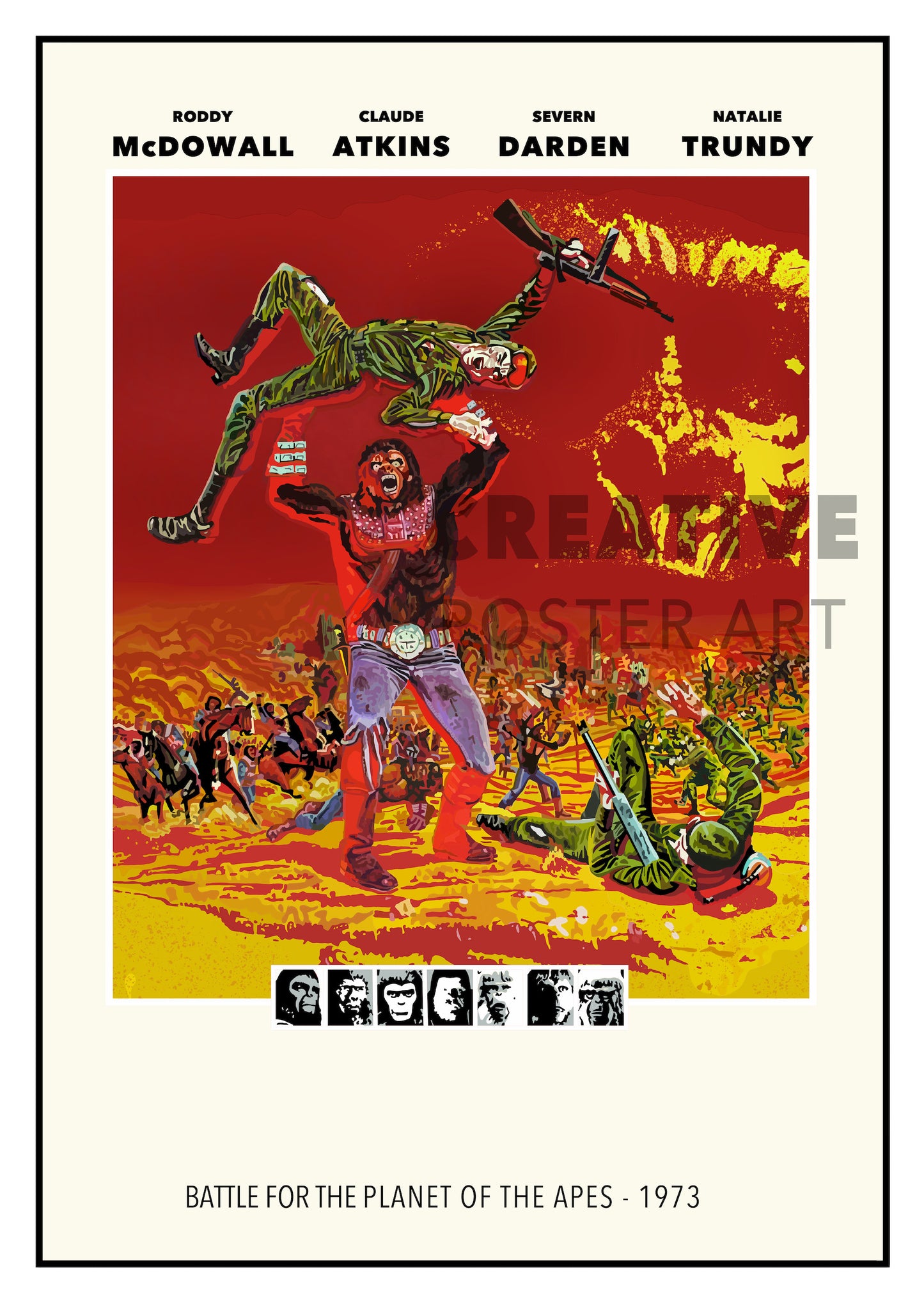 Battle for the Planet of the Apes Poster (English)