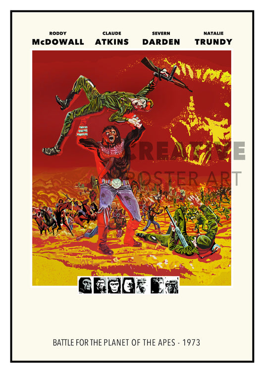 Battle for the Planet of the Apes Poster (English)