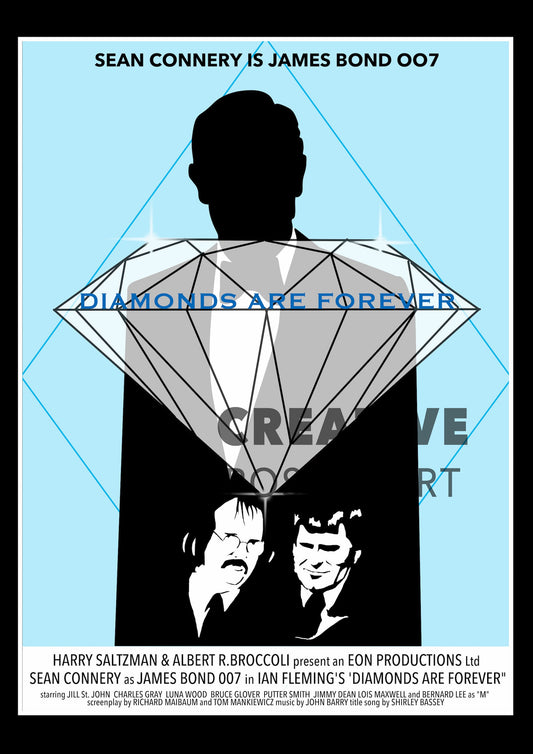 Diamonds are Forever - James Bond Poster