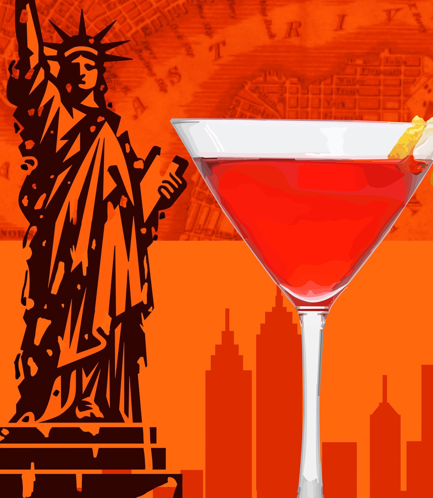 Cosmopolitan Cocktail Poster