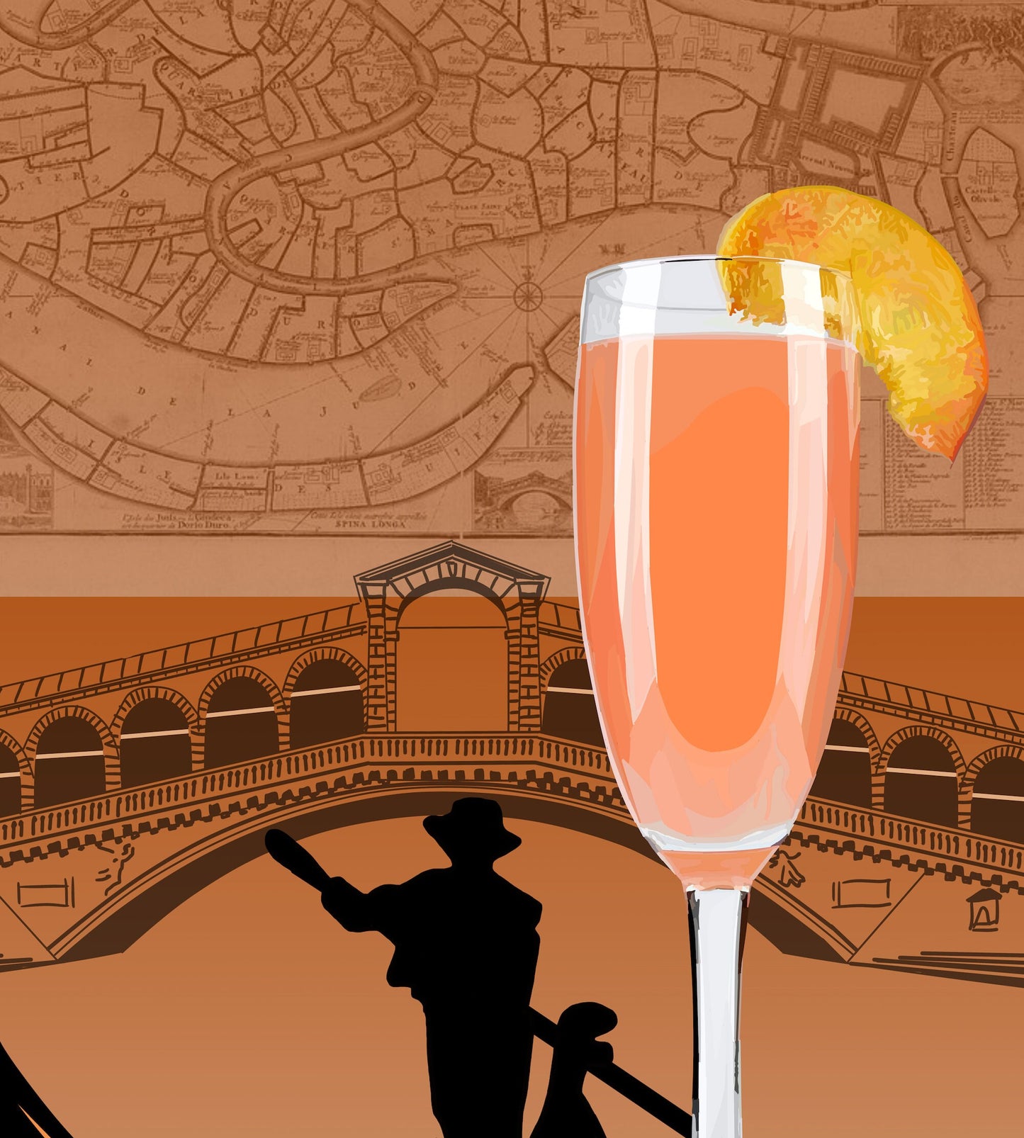 Bellini Cocktail Poster