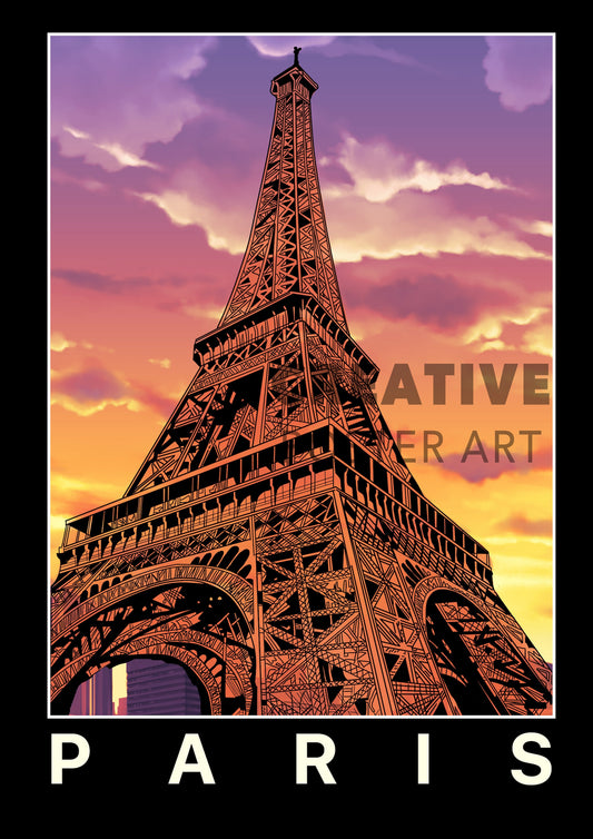 Paris - Eiffel Tower Poster