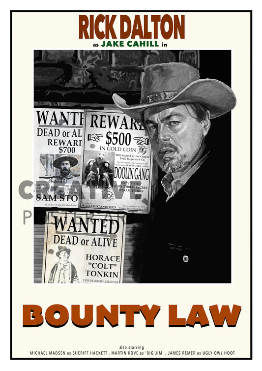 Bounty Law - Rick Dalton Poster - Once Upon A Time In Hollywood